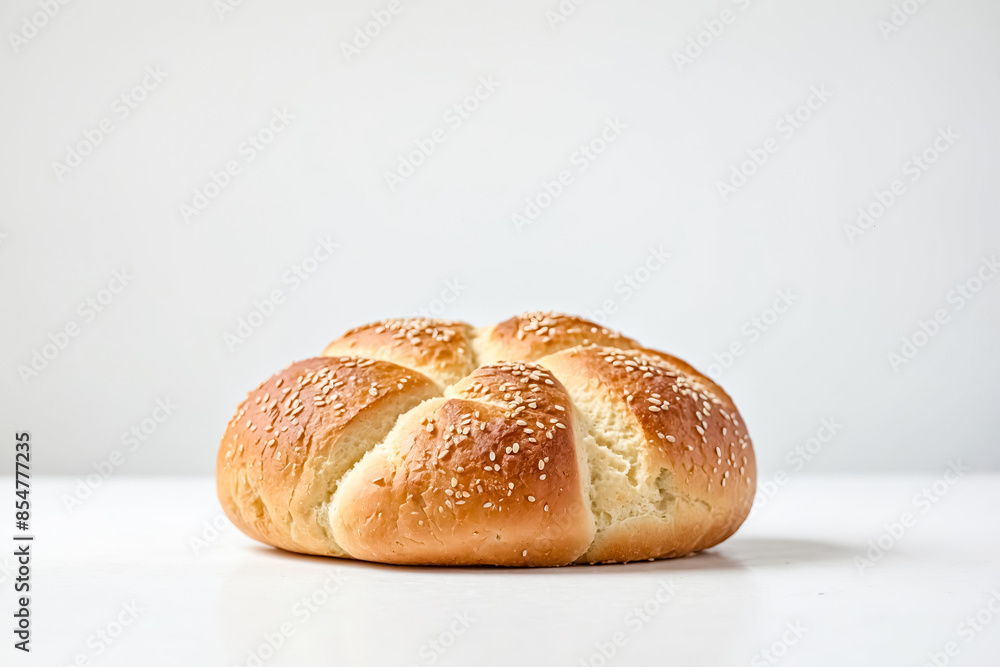 Sesame Seed Bread on White Background Sesame Seed Bread on White Background