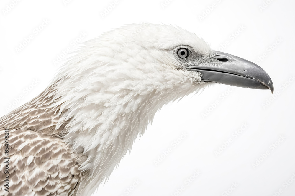 Obraz premium Closeup of a White Bird's Head