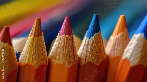 School preparation and study aids include soft padded colored pencils photo