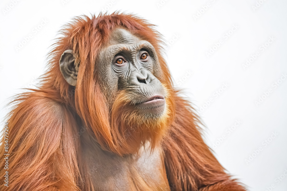 Close Up Portrait of an Orangutan Close Up Portrait of an Orangutan