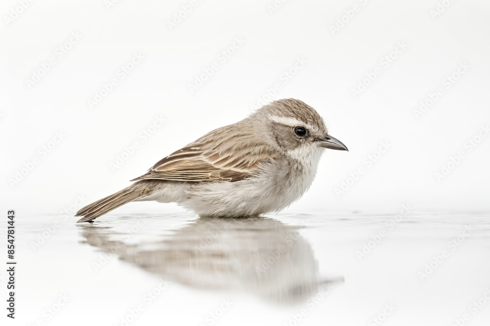Desert Sparrow Standing in a Puddle of Water Desert Sparrow Standing in a Puddle of Water