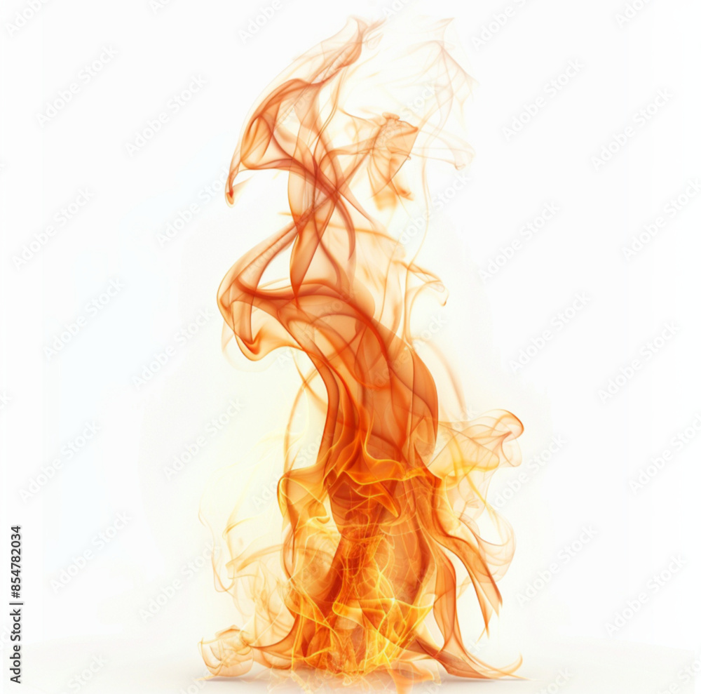 flame with outline on white background flame with outline on white background