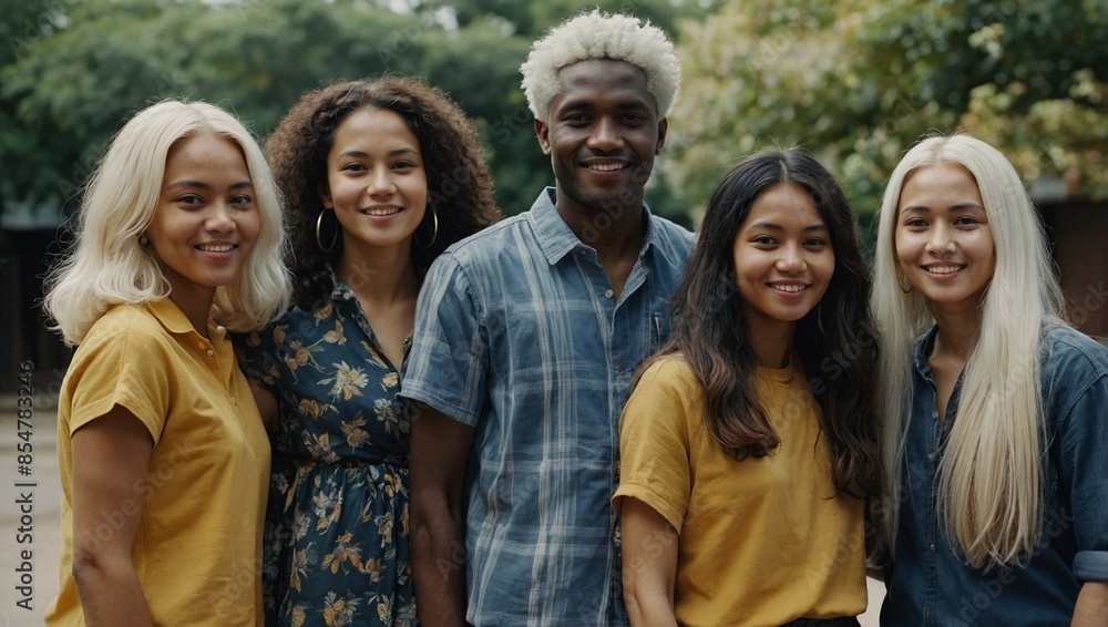 Diverse group of friendly people showcasing humanity's global diversity Diverse group of friendly people showcasing humanity's global diversity