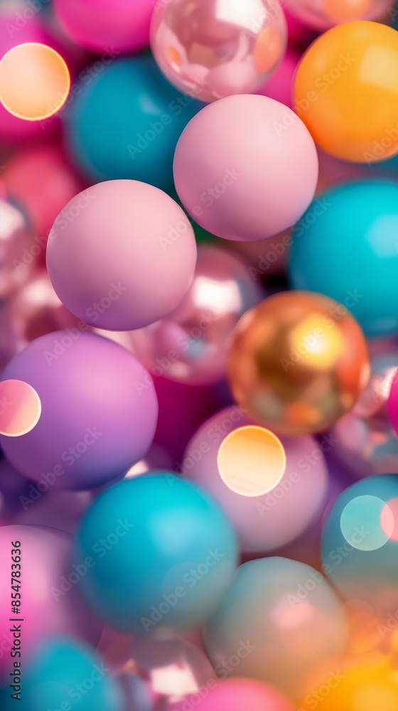 Colorful spheres arranged in a random pattern. Abstract background. Colorful spheres arranged in a random pattern. Abstract background.