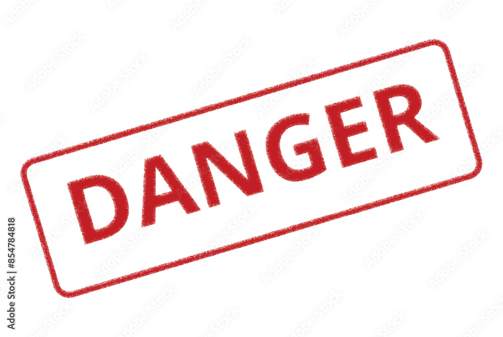 Vector illustration of the word danger in red for websites and graphic resources. Vector illustration of the word danger in red for websites and graphic resources.