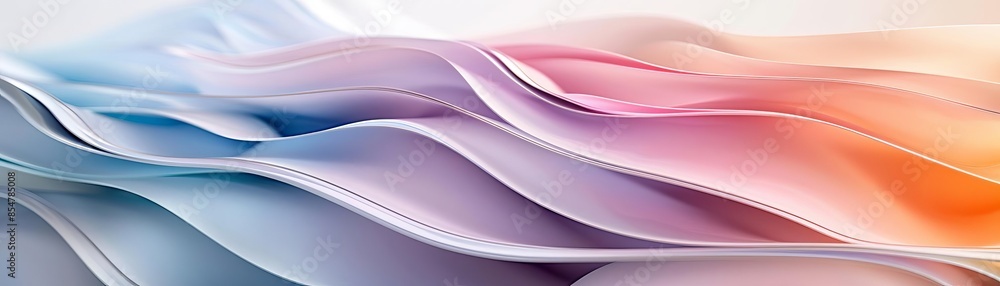 Fototapeta premium Abstract colorful flowing fabric background.