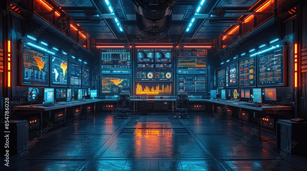 Industrial Automation Control Room Industrial Automation Control Room