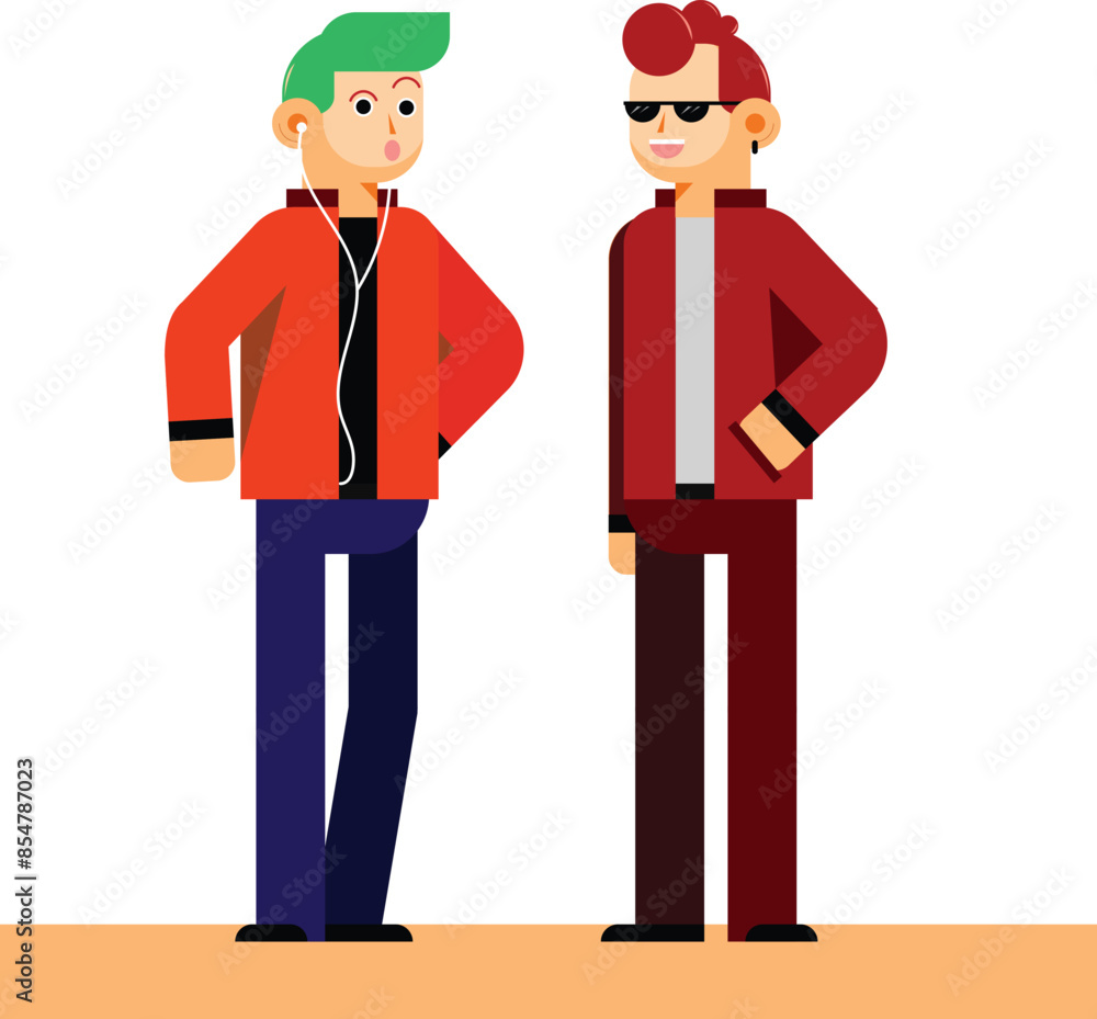 People Talk Flat Business People Talk Flat Business