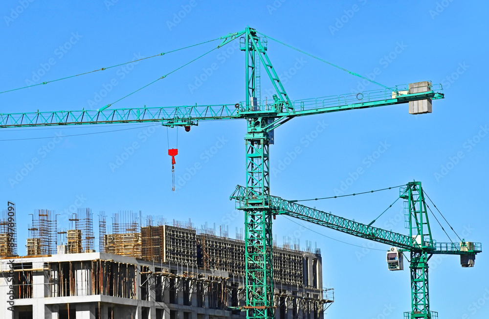 Construction site with crane Construction site with crane