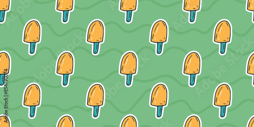 background. drawing. seamless pattern. the pattern. seamless. beach. Lemon. rest. Morata. watermelon. food. sweet. tasty.