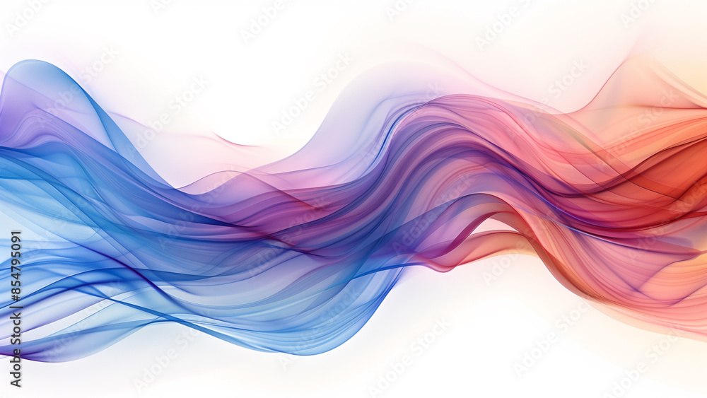 Flowing Serenity: A Gradient of Blue, Purple, and Red Flowing Serenity: A Gradient of Blue, Purple, and Red