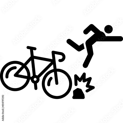 Bicycle Accident Icon