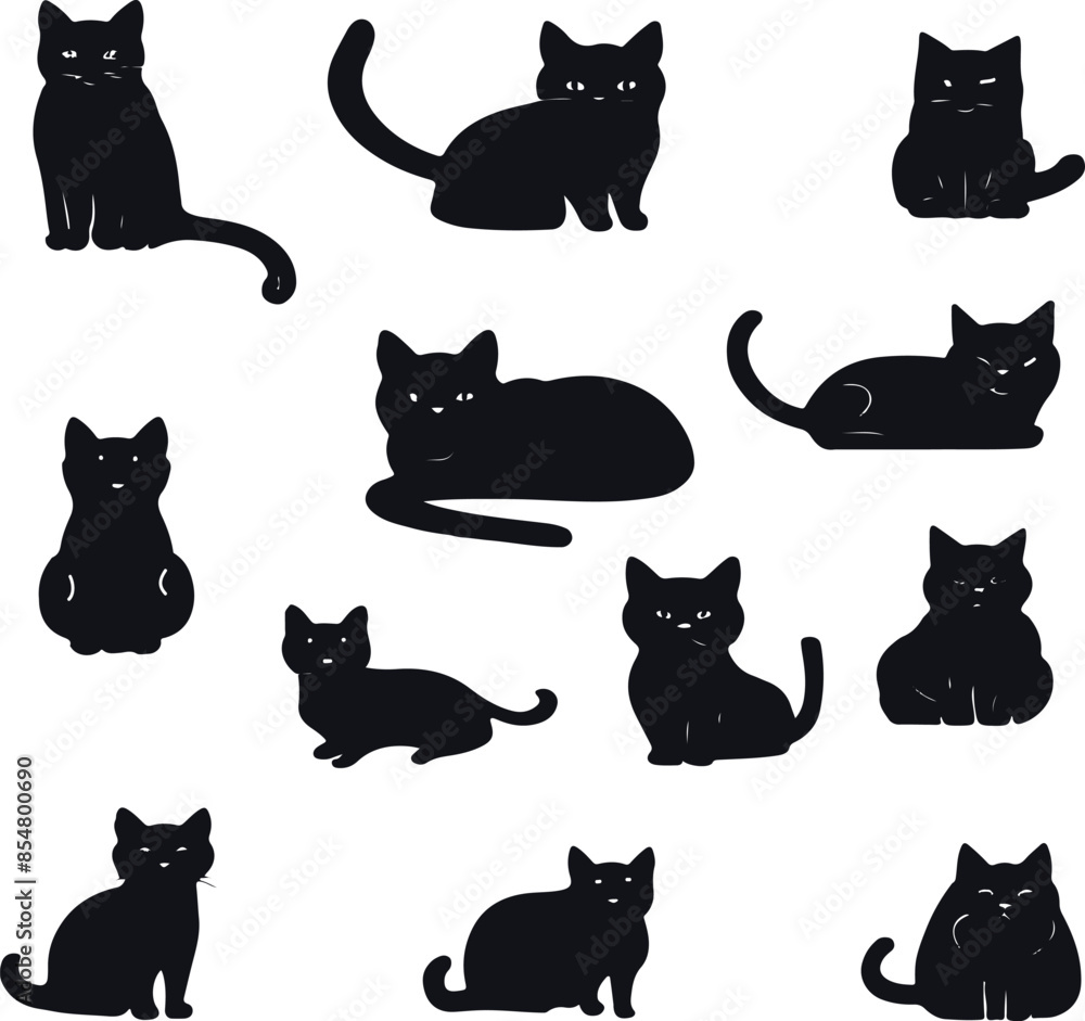 A cute cat vector art illustration A cute cat vector art illustration