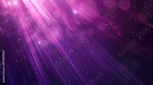 Enchanting Purple Gradient Background with Delicate Bokeh Lights and Sparkles - Elegant Graphic Design Aesthetic