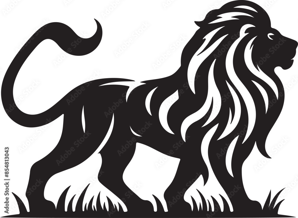 lion silhouette vector style illustrator lion silhouette vector style illustrator