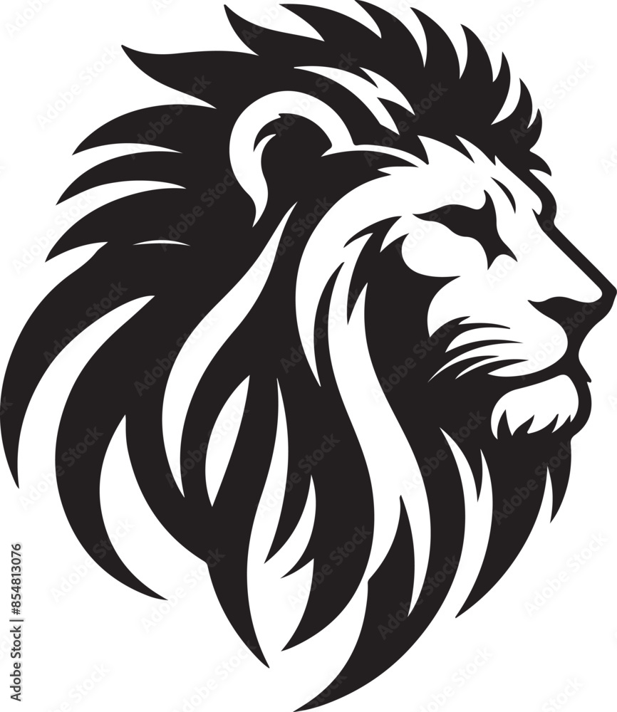 lion had silhouette vector style illustrator lion had silhouette vector style illustrator