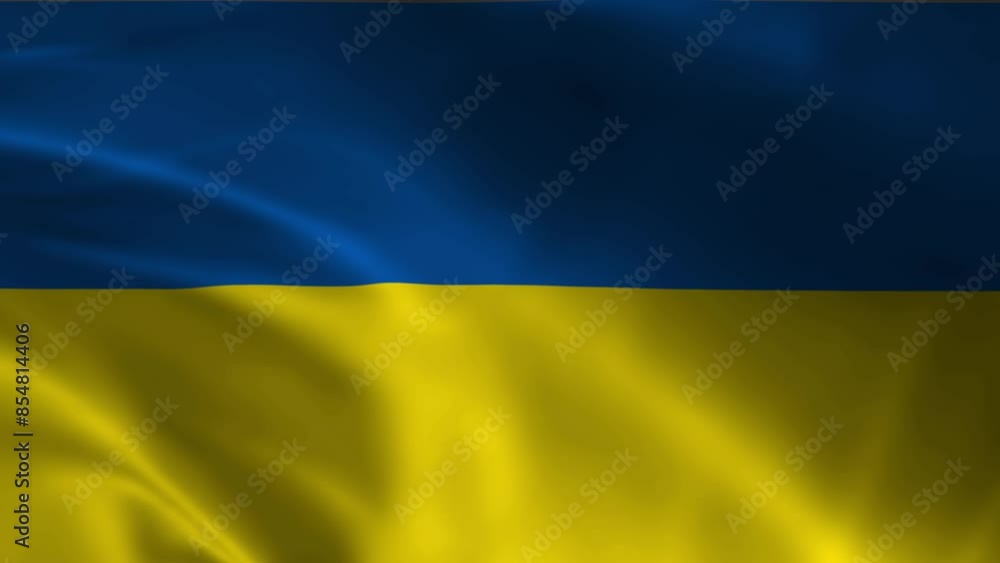 4k Highly Detailed National Flag Of Ukraine - Wavy Ukraine Flag. Close-up front view. 4k Highly Detailed National Flag Of Ukraine - Wavy Ukraine Flag. Close-up front view.