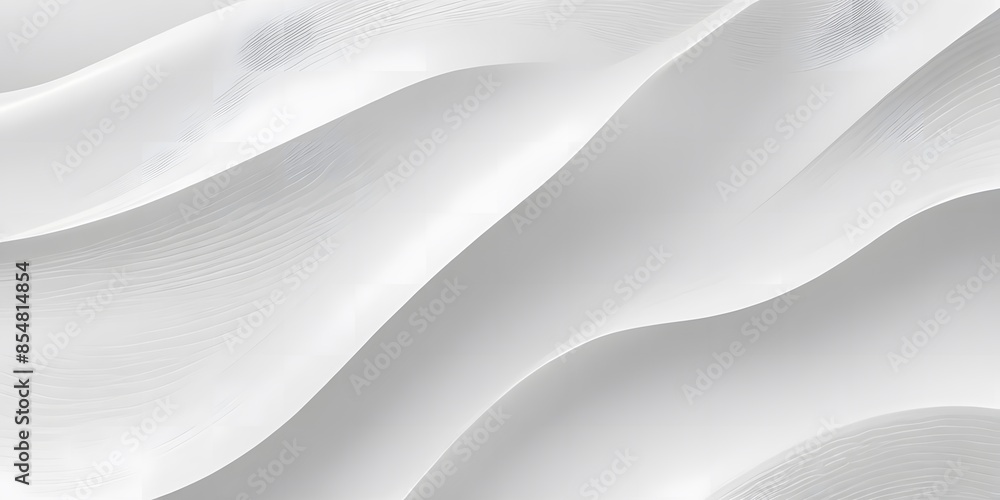 Round inset white organic curvy smooth terrain height line shapes geometrical background wallpaper banner pattern top view.