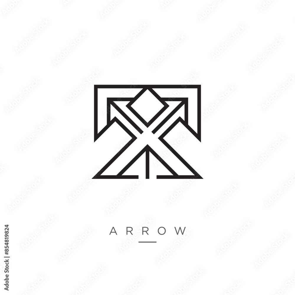 Abstract arrow logo icon symbol for business and company Abstract arrow logo icon symbol for business and company