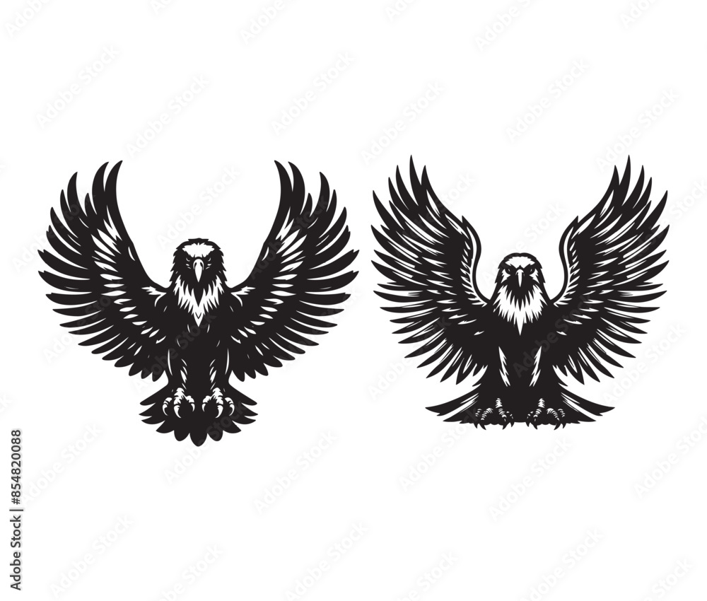 Obraz premium Eagle Silhouette Vector logotype