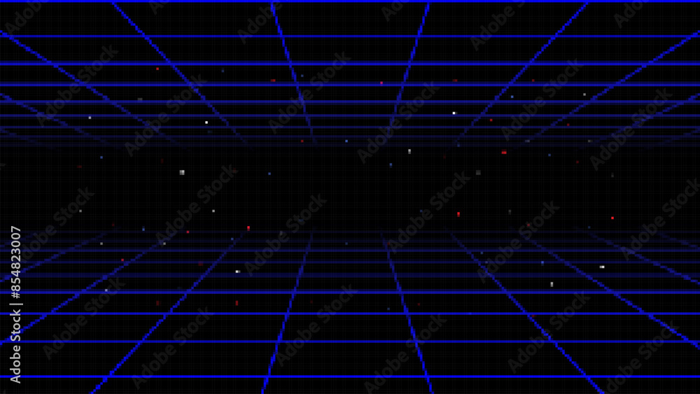 Pixel art background.8 bit game.retro game. for game assets in vector ...
