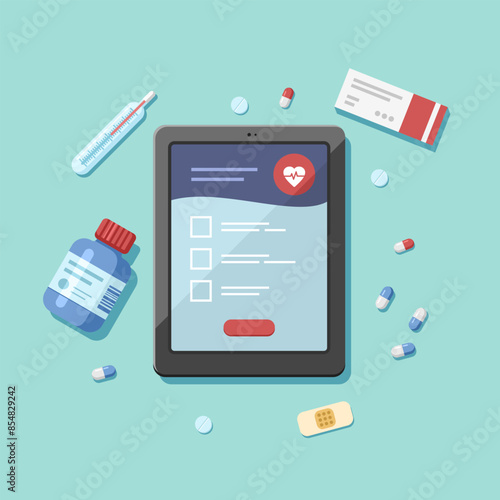 Medical health research report, medicare record paper