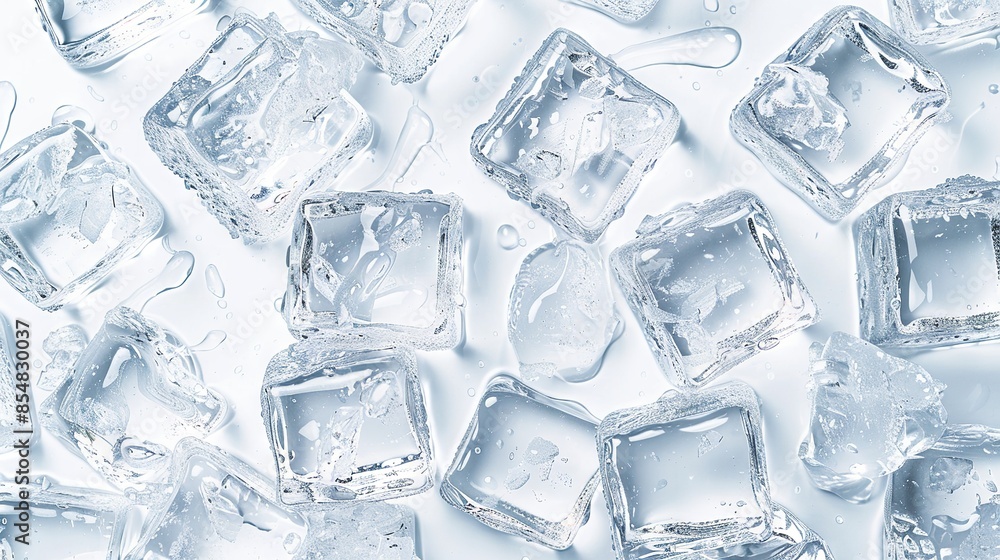 Ice cubes concept background Ice cubes concept background