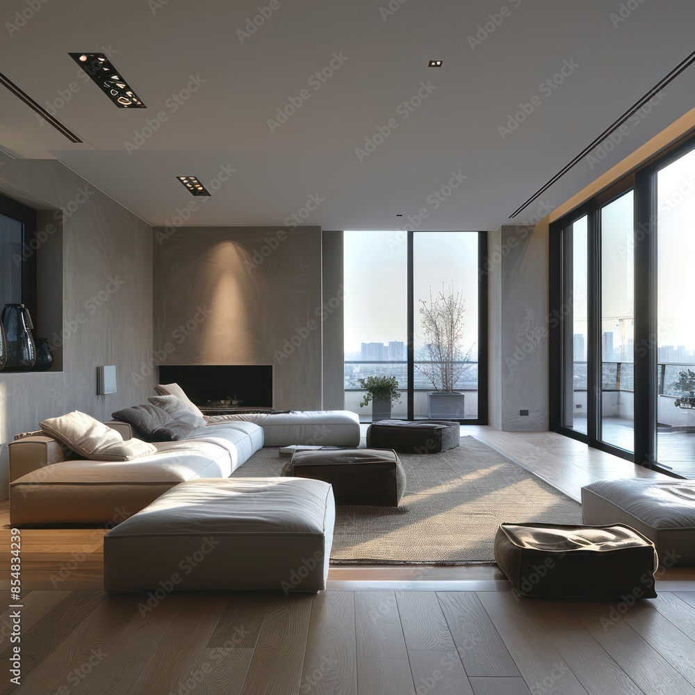 Fototapeta premium Contemporary Living Room Design