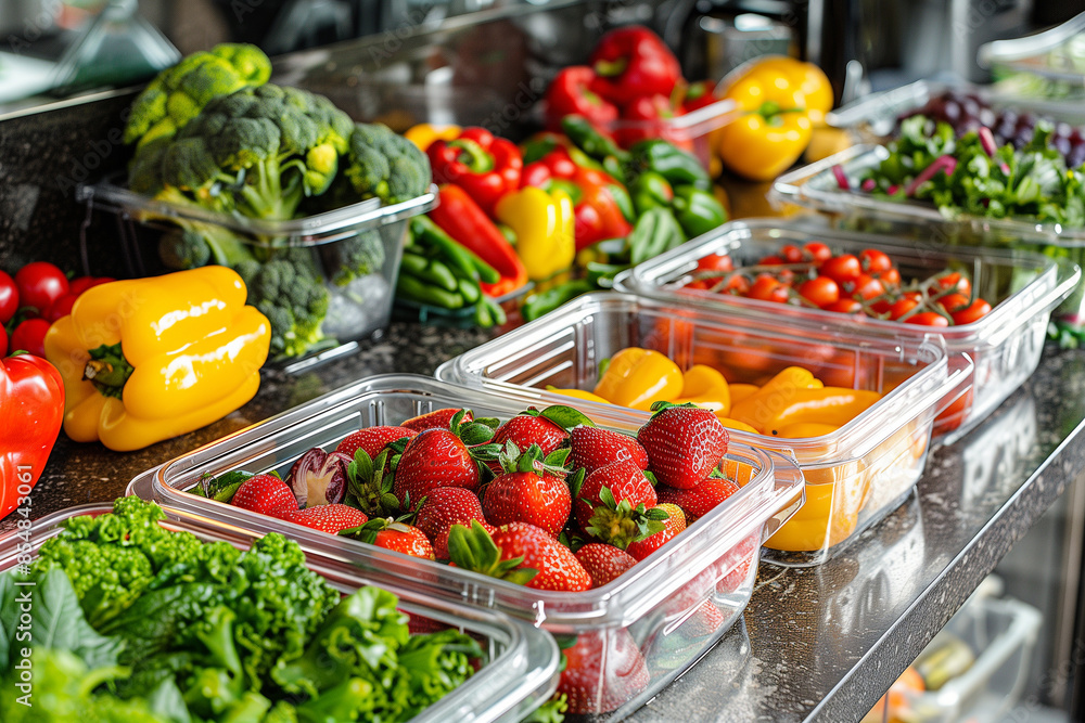 Obraz premium Fresh Vegetables and Fruits