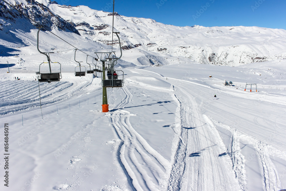 ski lift in the mountains ski lift in the mountains