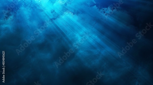 Wallpaper Mural Grainy blue gradient background with luminous blue glow on dark backdrop featuring noise texture for banner design. Torontodigital.ca