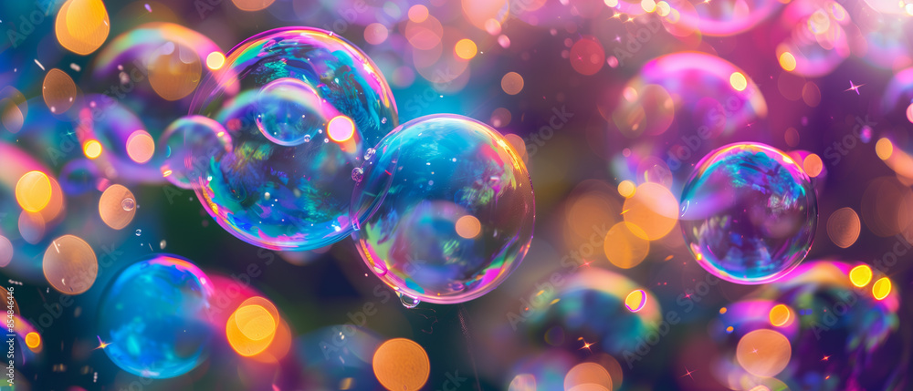 Rainbow Bokeh Bubble Scene Rainbow Bokeh Bubble Scene