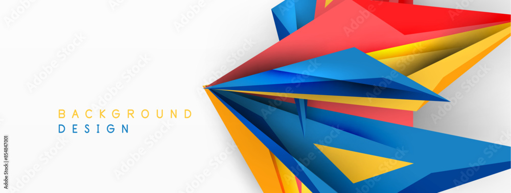 Minimal geometric abstract background. Low poly dynamic triangle design. Trendy techno business template for wallpaper, banner, background or landing Minimal geometric abstract background. Low poly dynamic triangle design. Trendy techno business template for wallpaper, banner, background or landing