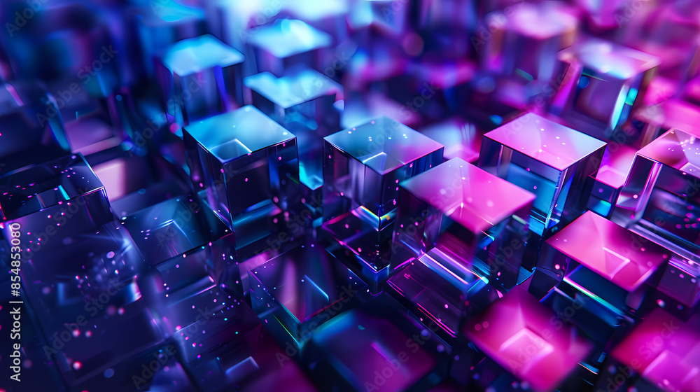 Abstract background of cubes Abstract background of cubes
