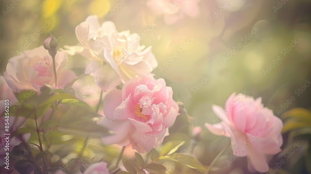 Exquisite flowers in formal garden, close-up, soft backlighting, subtle tones, dreamy, macro lens Exquisite flowers in formal garden, close-up, soft backlighting, subtle tones, dreamy, macro lens