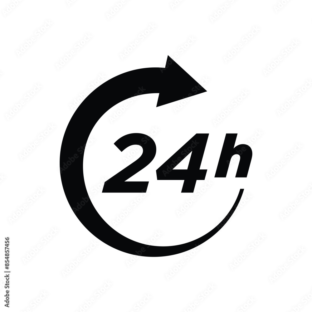 24 hours icon vector design template simple and clean 24 hours icon vector design template simple and clean