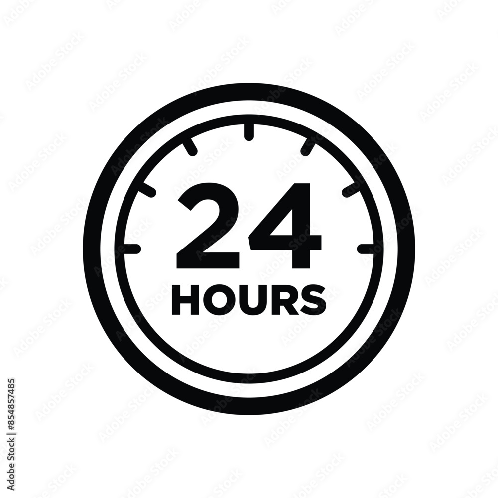 24 hours icon vector design template simple and clean 24 hours icon vector design template simple and clean