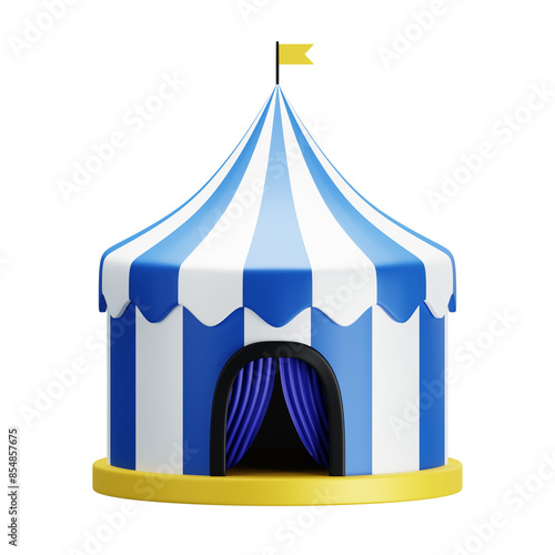 circus tent 3D illustration