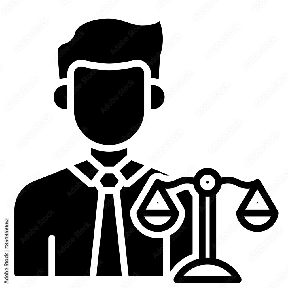 Obraz premium Attorney Client icon