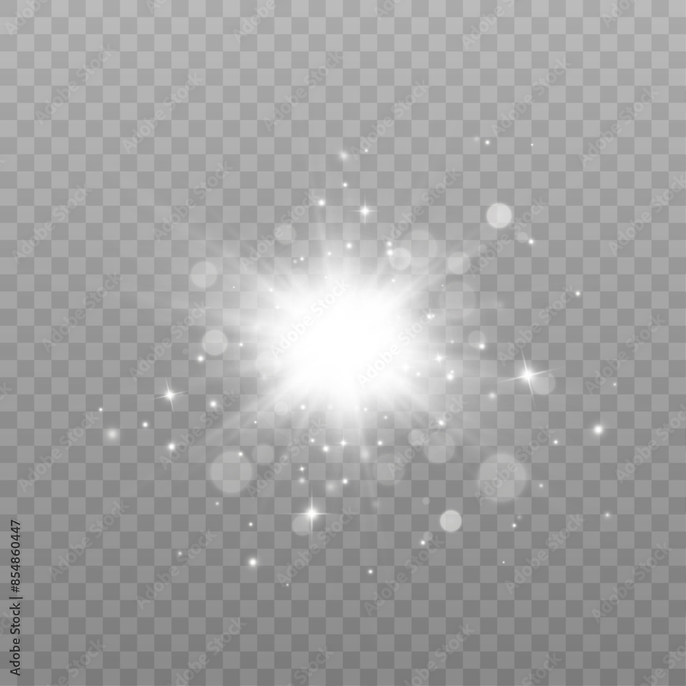 Light effect of white glowing light. Solar flare. Glow effect. Starbursts with shimmering sparkles for web design and illustrations Light effect of white glowing light. Solar flare. Glow effect. Starbursts with shimmering sparkles for web design and illustrations