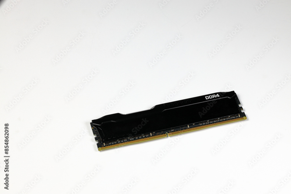 The DDR4 memory, High performance DDR RAM module for computer server and workstation isolated on white background. The DDR4 memory, High performance DDR RAM module for computer server and workstation isolated on white background.