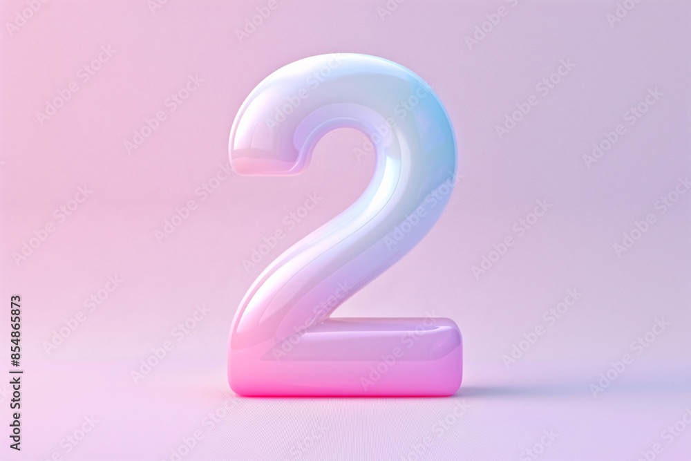 3d number 2, 3D rendering, anniversary birthday party celebration countdown concept illustration 3d number 2, 3D rendering, anniversary birthday party celebration countdown concept illustration
