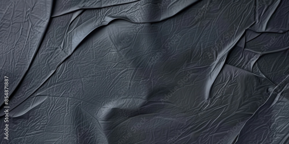 Fototapeta premium crumpled Wrinkled black Paper poster texture Background
