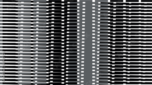 A painting in the form of multi-storey buildings or the walls of administrative buildings with small windows.