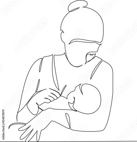 mom breastfeeds