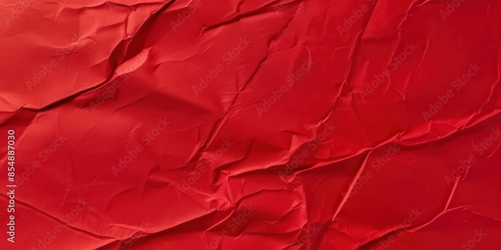 Red Crinkled Abstract Texture Red Crinkled Abstract Texture
