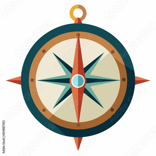 Old compass vector illustration 