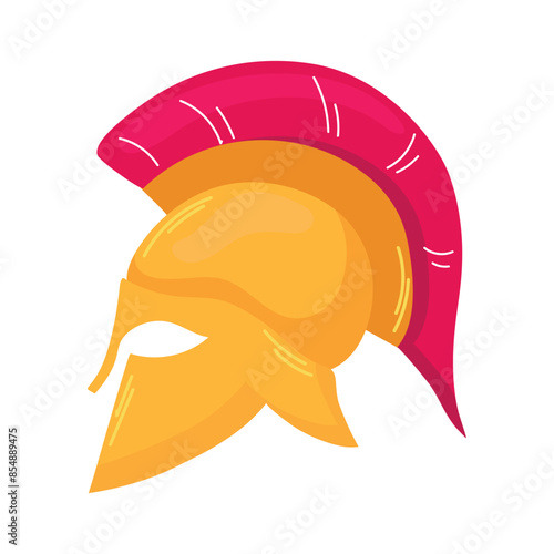 Spartan helmet icon clipart avatar logtotype isolated vector illustration