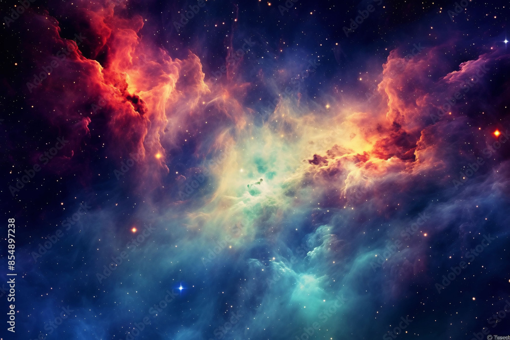 3D rendering of beautiful universe in outer space, cosmic galaxy sci-fi space background 3D rendering of beautiful universe in outer space, cosmic galaxy sci-fi space background