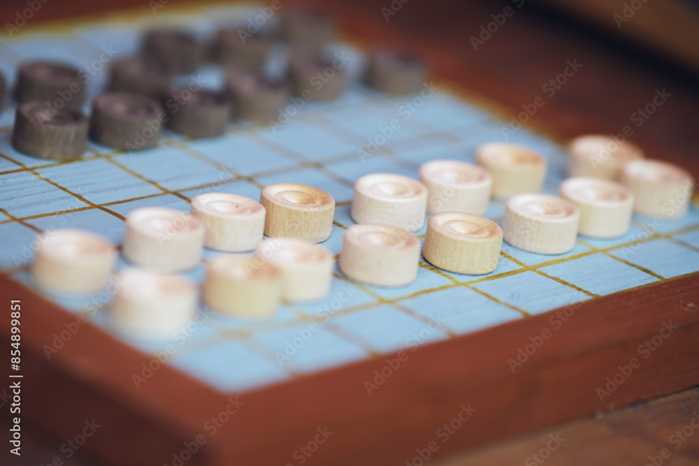 Dama (Turkish Checkers) is a two-player strategy board game played on a square checkers board Dama (Turkish Checkers) is a two-player strategy board game played on a square checkers board
